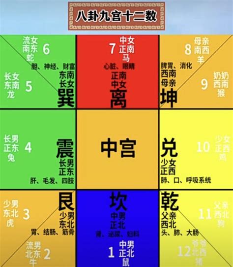 奇門遁甲 九宮